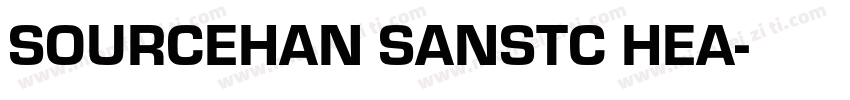 SOURCEHAN SANSTC HEA字体转换